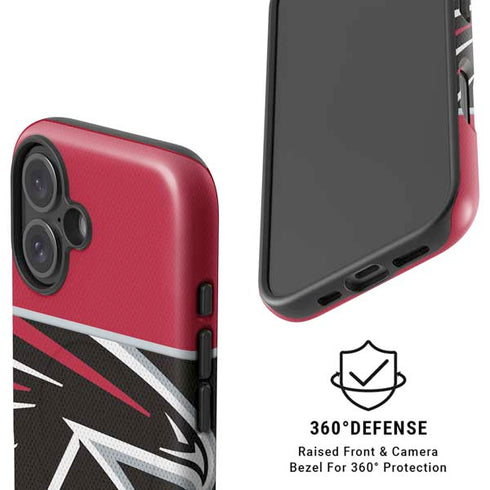 NFL Atlanta Falcons Zone Block iPhone 16 Plus Magsafe Impact Case